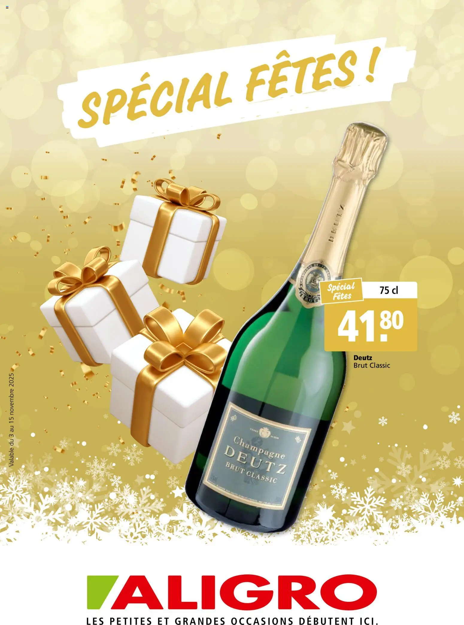 Aligro Fête Chavannes, Matran, Genève, Sion - Seite 1- gültig ab 03.11.2025