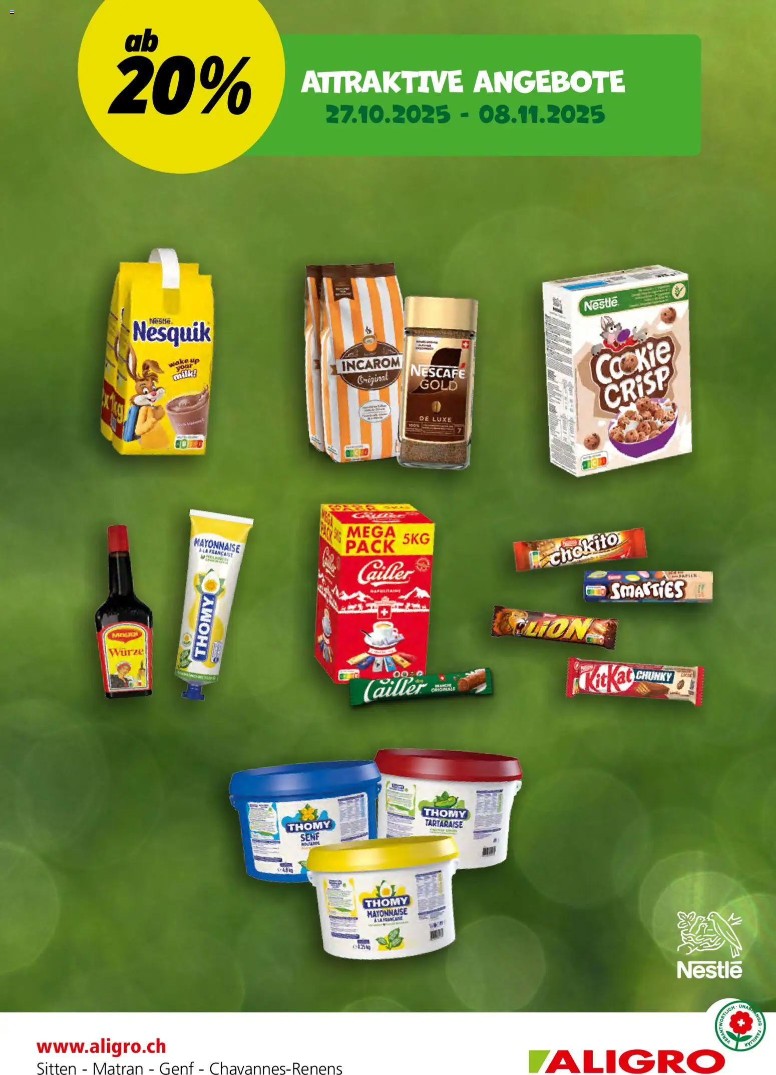 Aligro Attraktive Angebote Chavannes, Matran, Genf, Sitten - Seite 1- gültig ab 27.10.2025