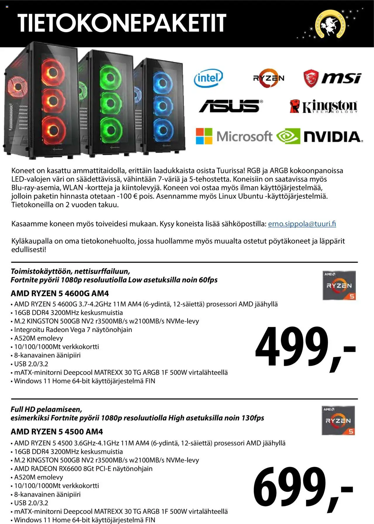 Tuuri Tietokonepaketit - sivu 1- voimassa alkaen 26/01/2024