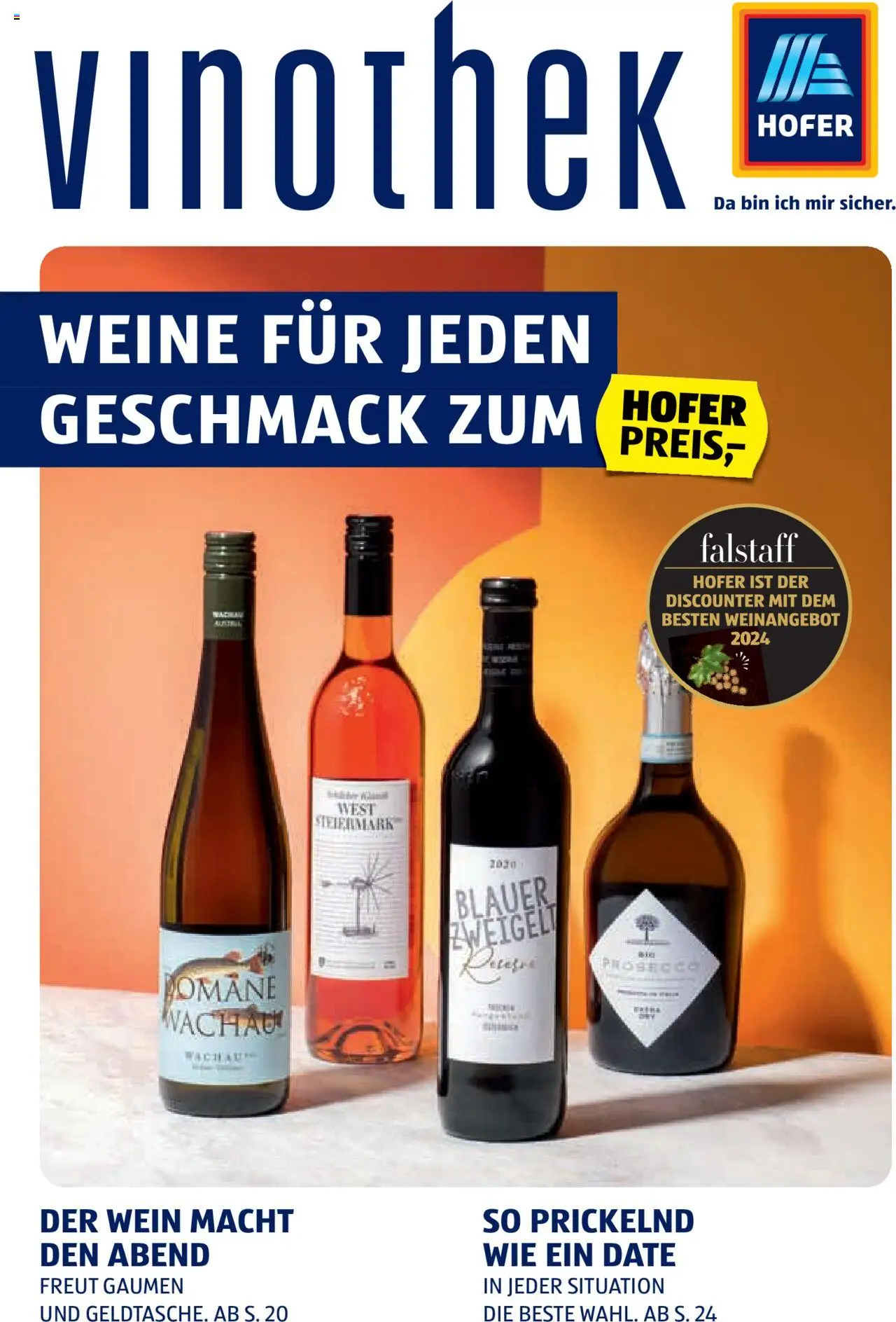 Hofer Wein-Magazin - Seite 1- gültig ab 16.10.2024