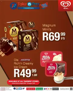 Preview Take n Pay Ice cream Deals valid from 25/08/2025