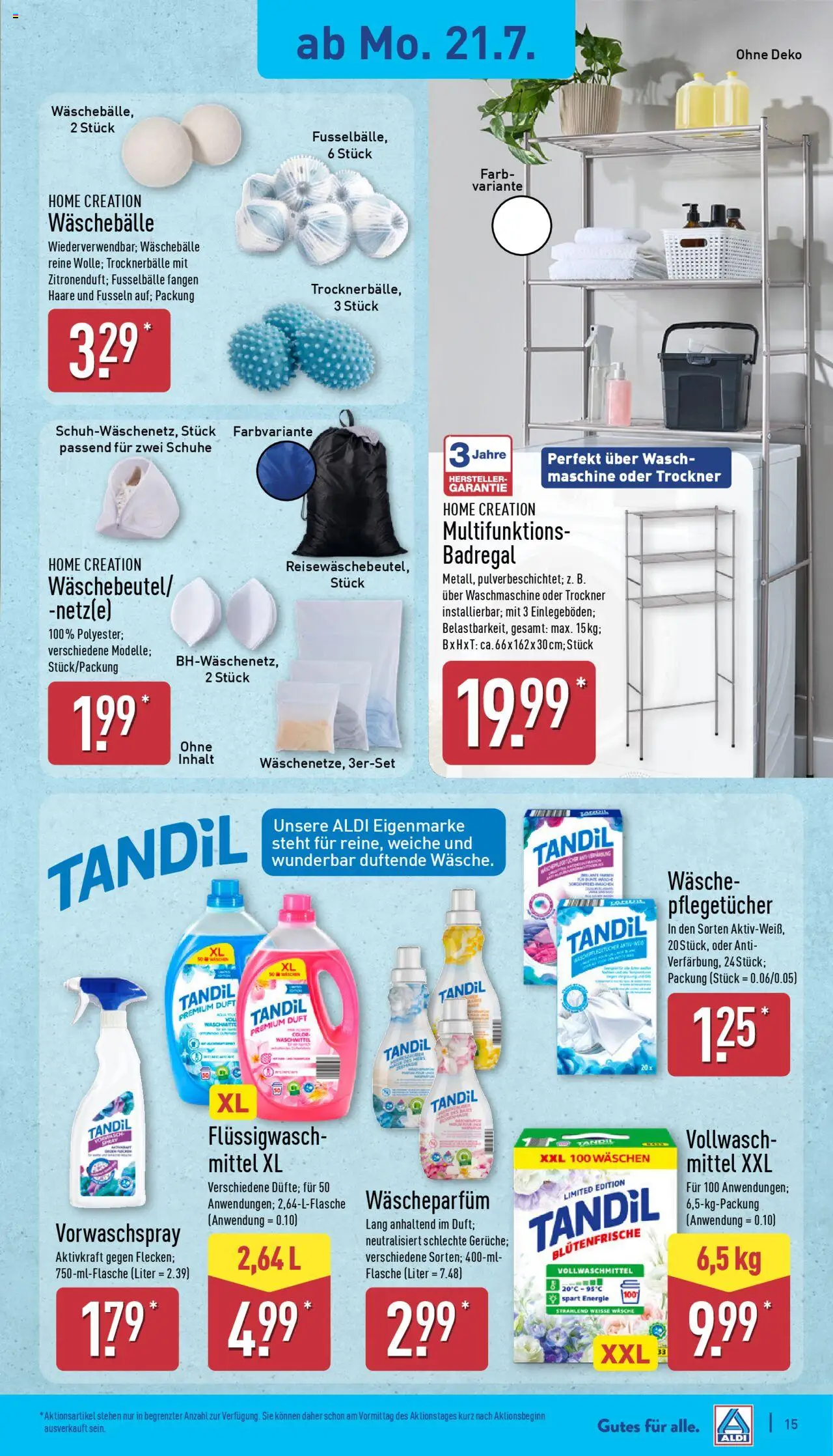 Aldi Prospekt 	 - Seite 15 - gültig ab 21.07.2025