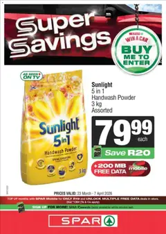 Preview KWIKSPAR Specials valid from 23/03/2026