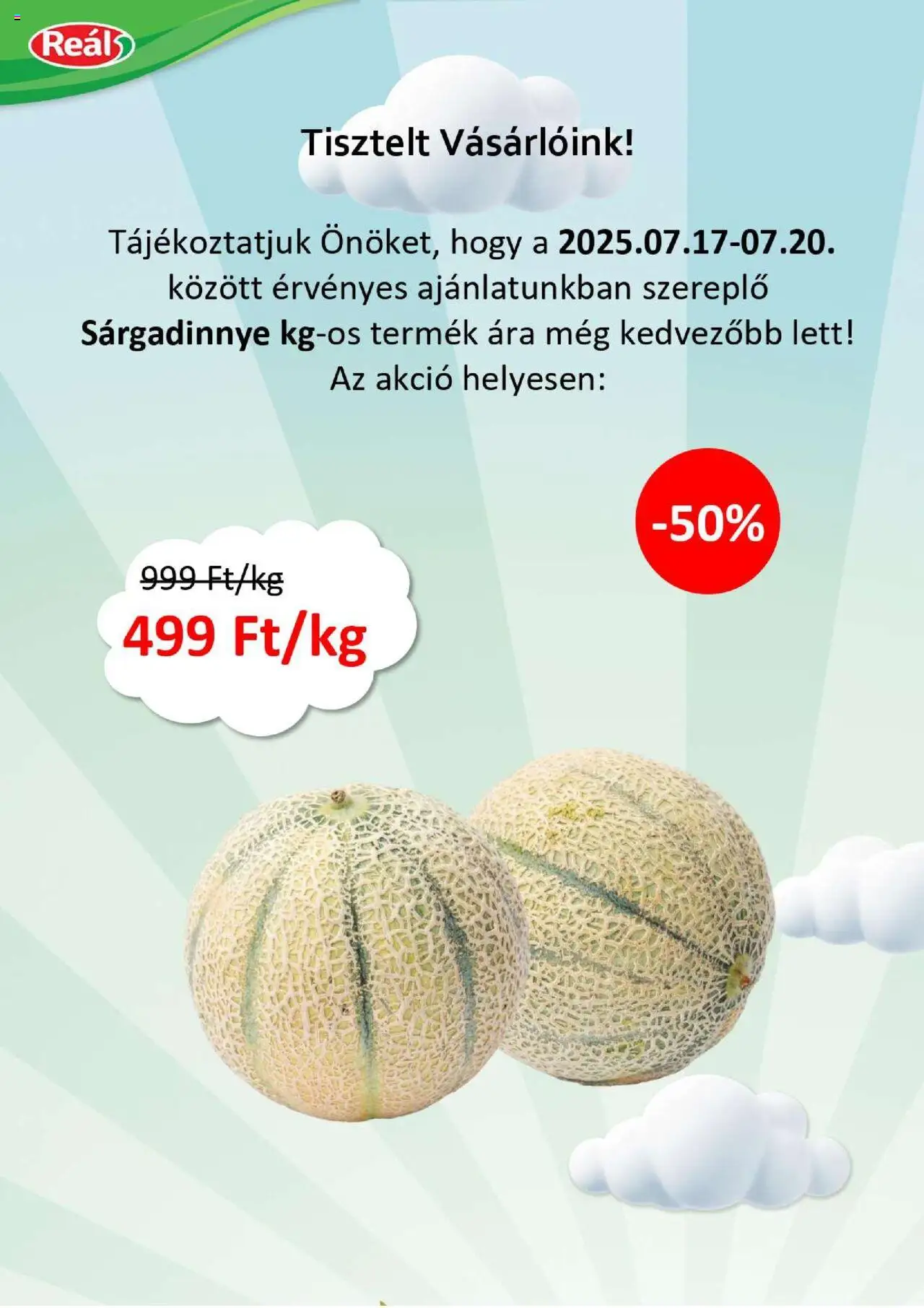 Reál Akciós Bevásárló hétvége - Kisalföld - 3oldal - érvényes 2025.07.17.-tól