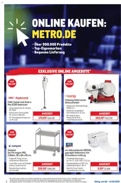 Vorschau Metro Online: Wochen-Angebote gültig ab 08.09.2025