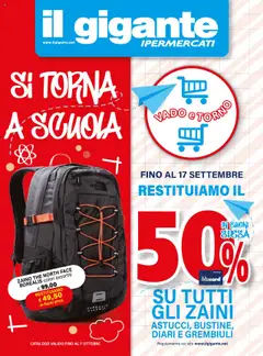 Anteprima Il Gigante Scuola catalogo valida dal 18/08/2025