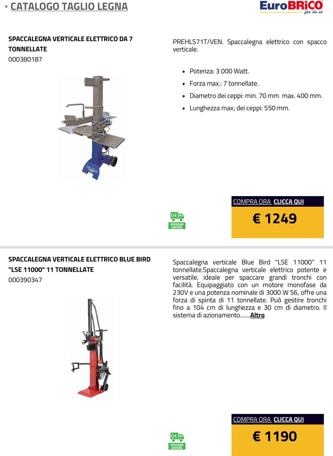 Eurobrico Taglio Legna catalogo - pagina 9 - valido dal 23/07/2025