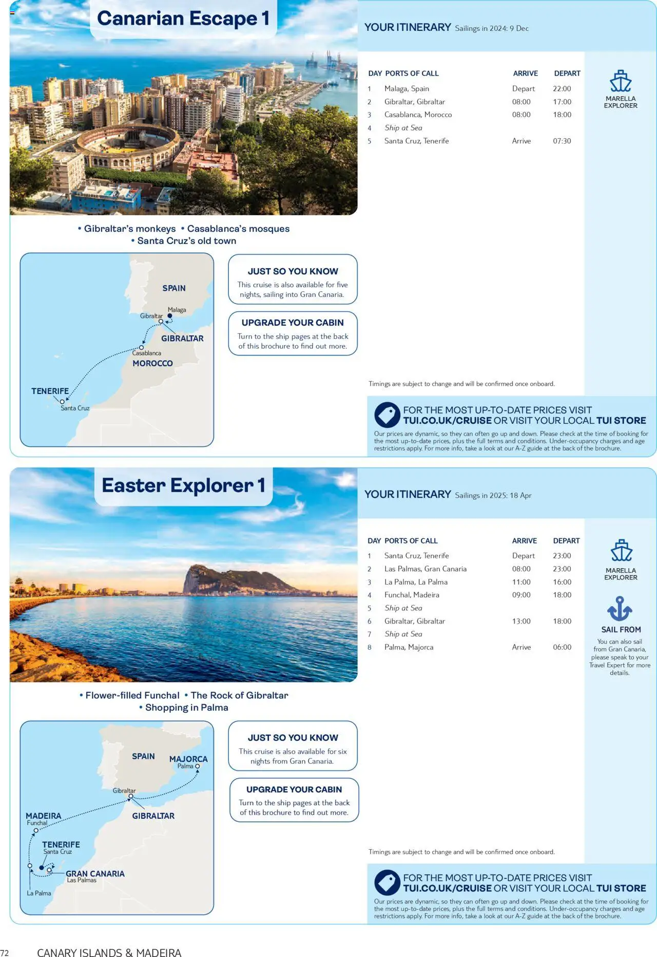 TUI - Marella Cruises - page 72- valid from 01/11/2024