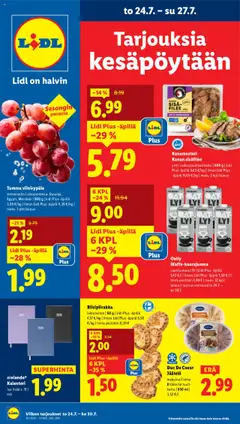 Esikatselu Lidl tarjoukset voimassa alkaen 24/07/2025