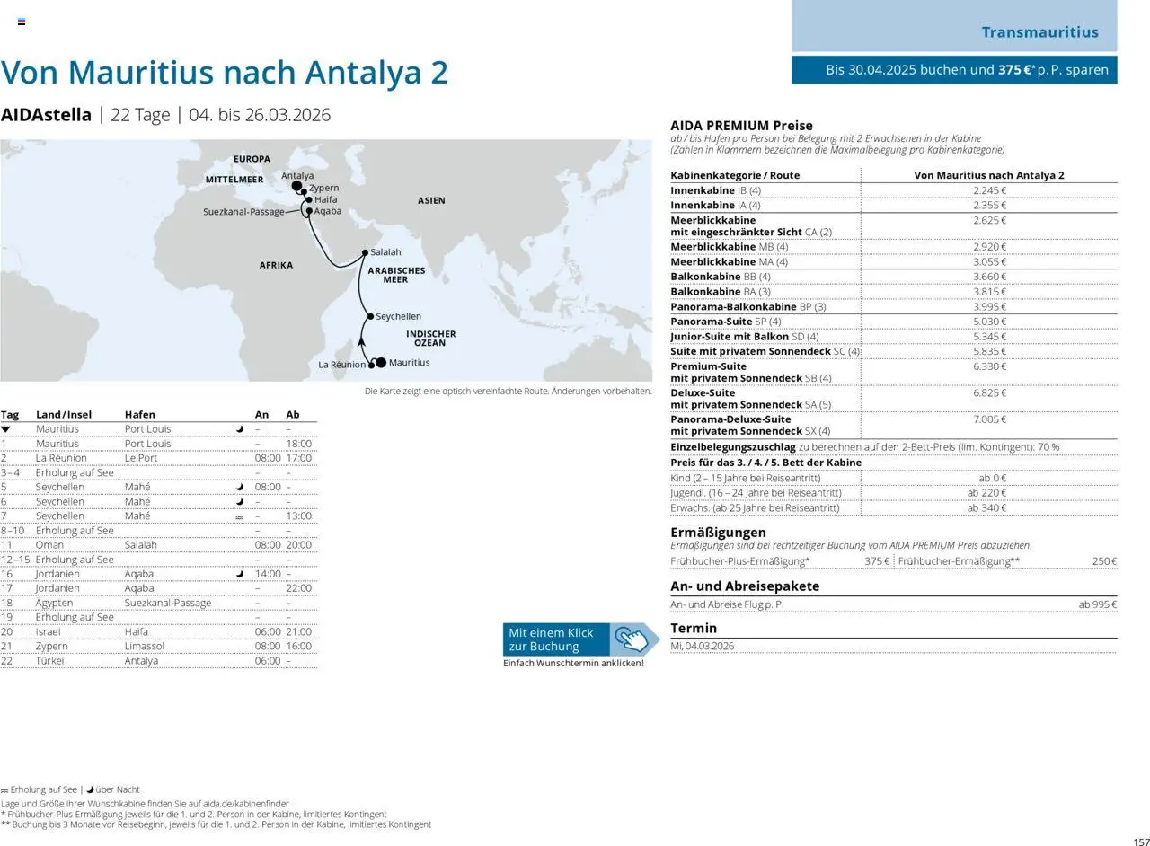 Aida Prospekt Winter 2025/26 - Seite 157 - gültig ab 01.10.2025