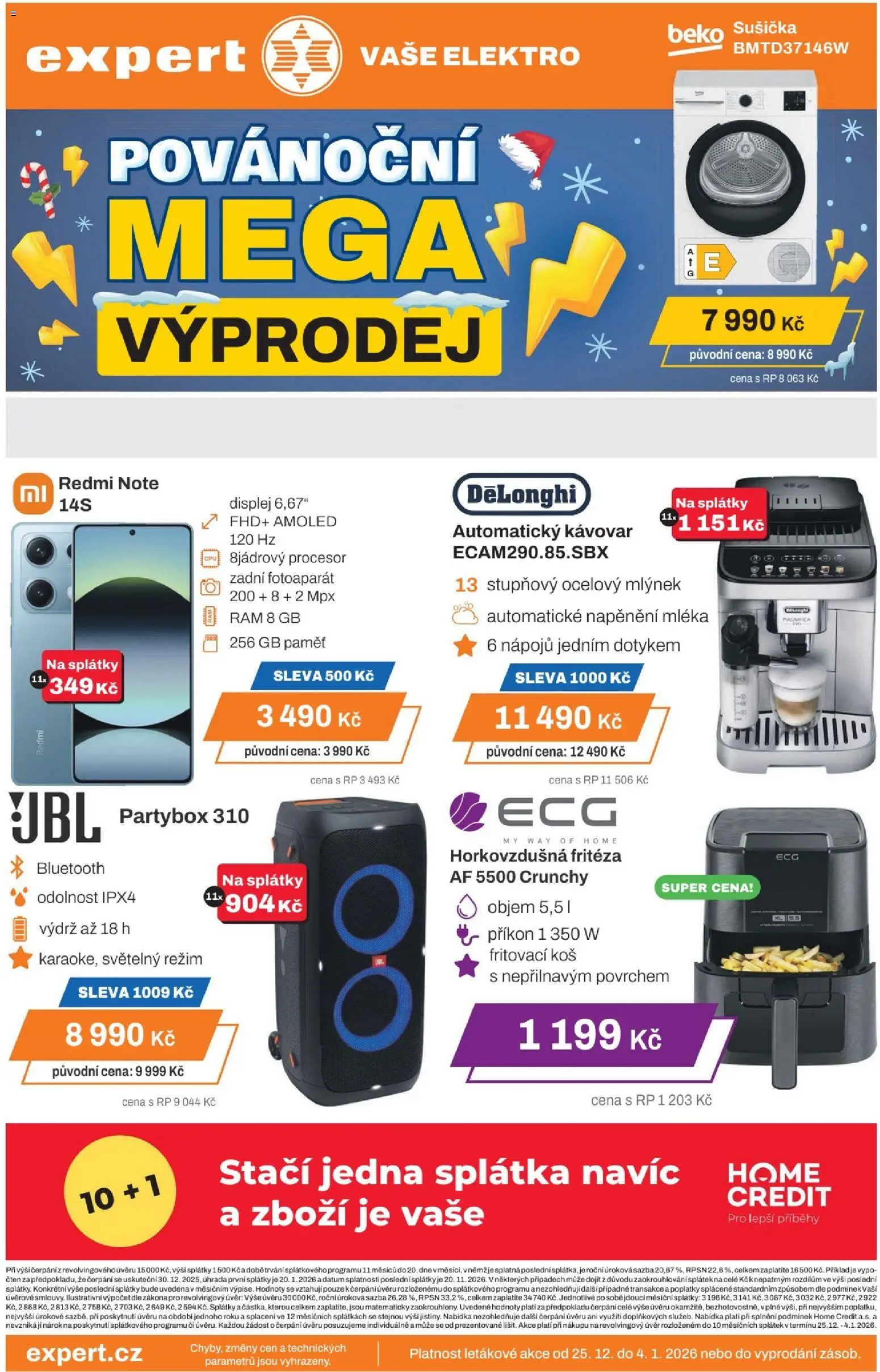 Expert elektro leták - strana 1- platný od 25.12.2025