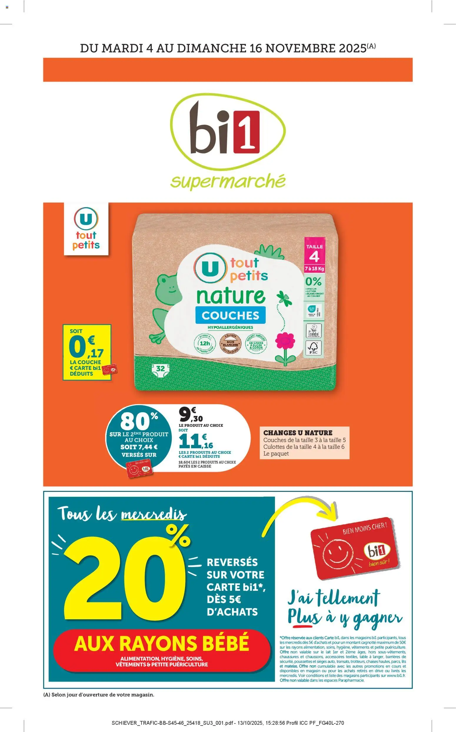 bi1 catalogue - page 1 - valable à partir du 03/11/2025