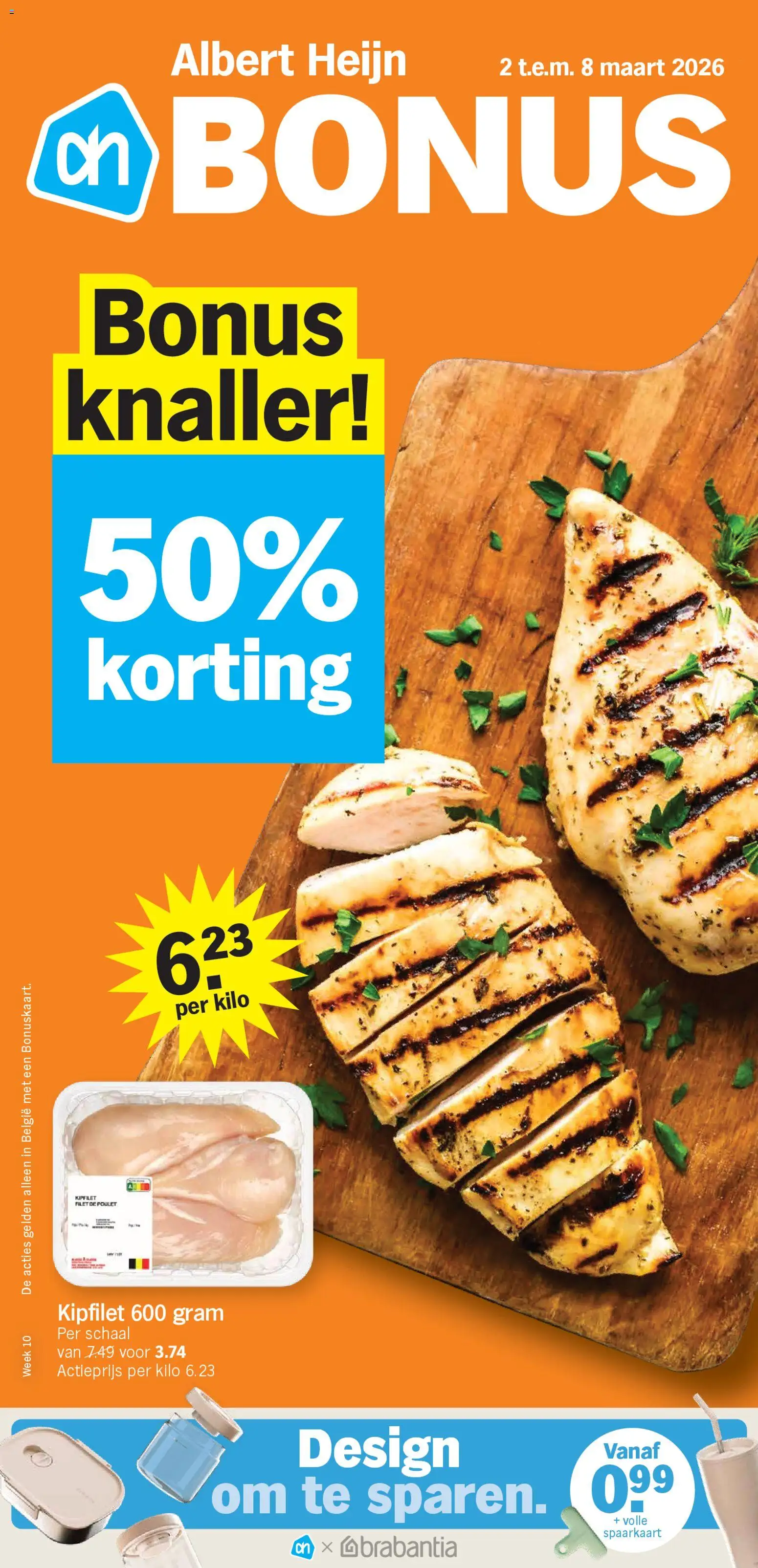 Albert Heijn folder week  / de la semaine 10 - pagina 1- geldig vanaf 02/03/2026