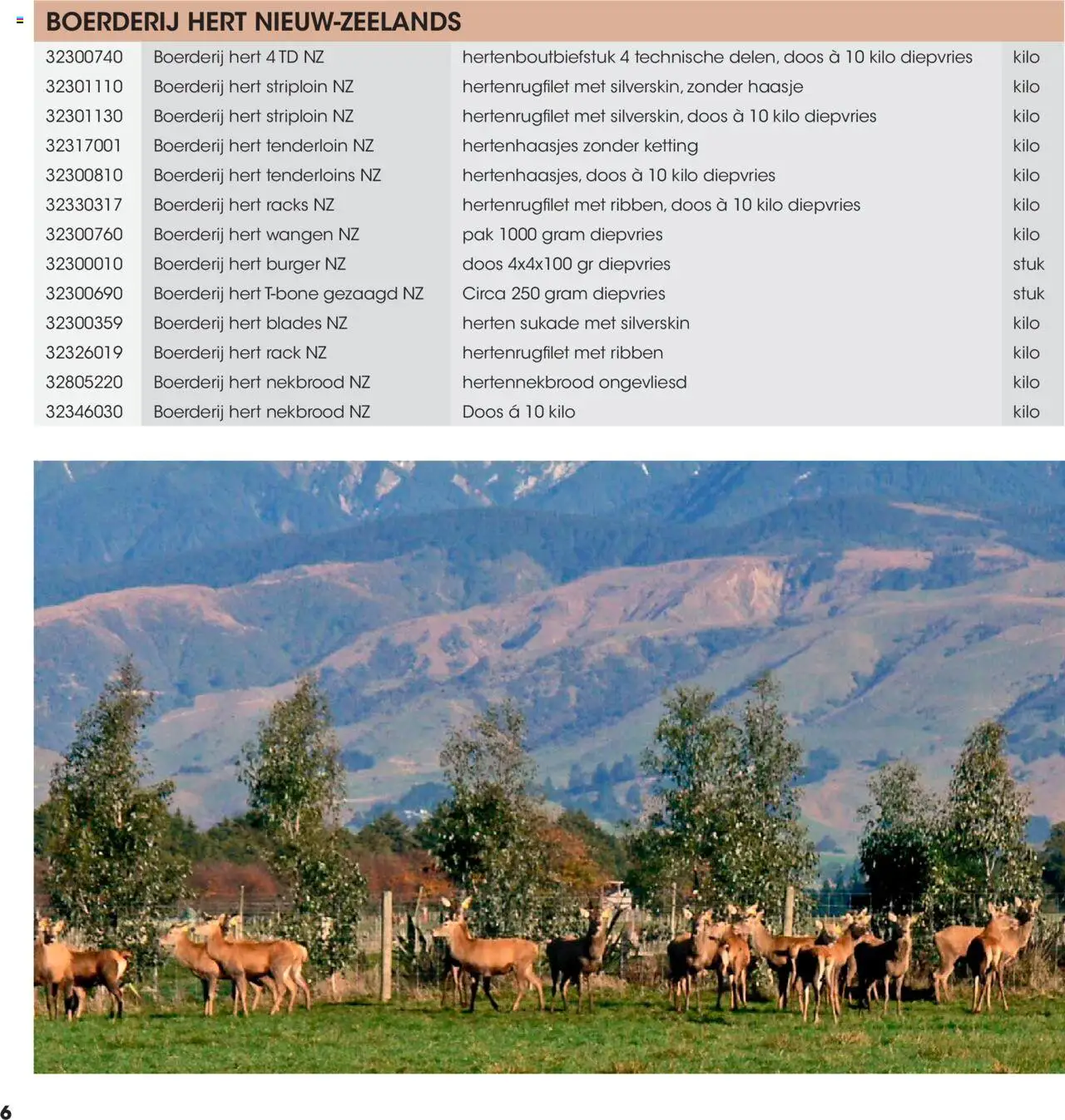 Hanos - Wildbrochure 2025/2026 - page 6- valid from 05-10-2025