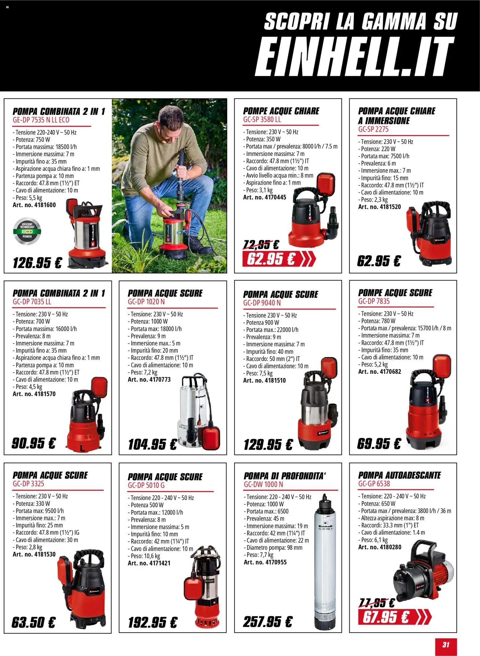 Volantino Einhell	 - pagina 31 - valido dal 02/02/2026