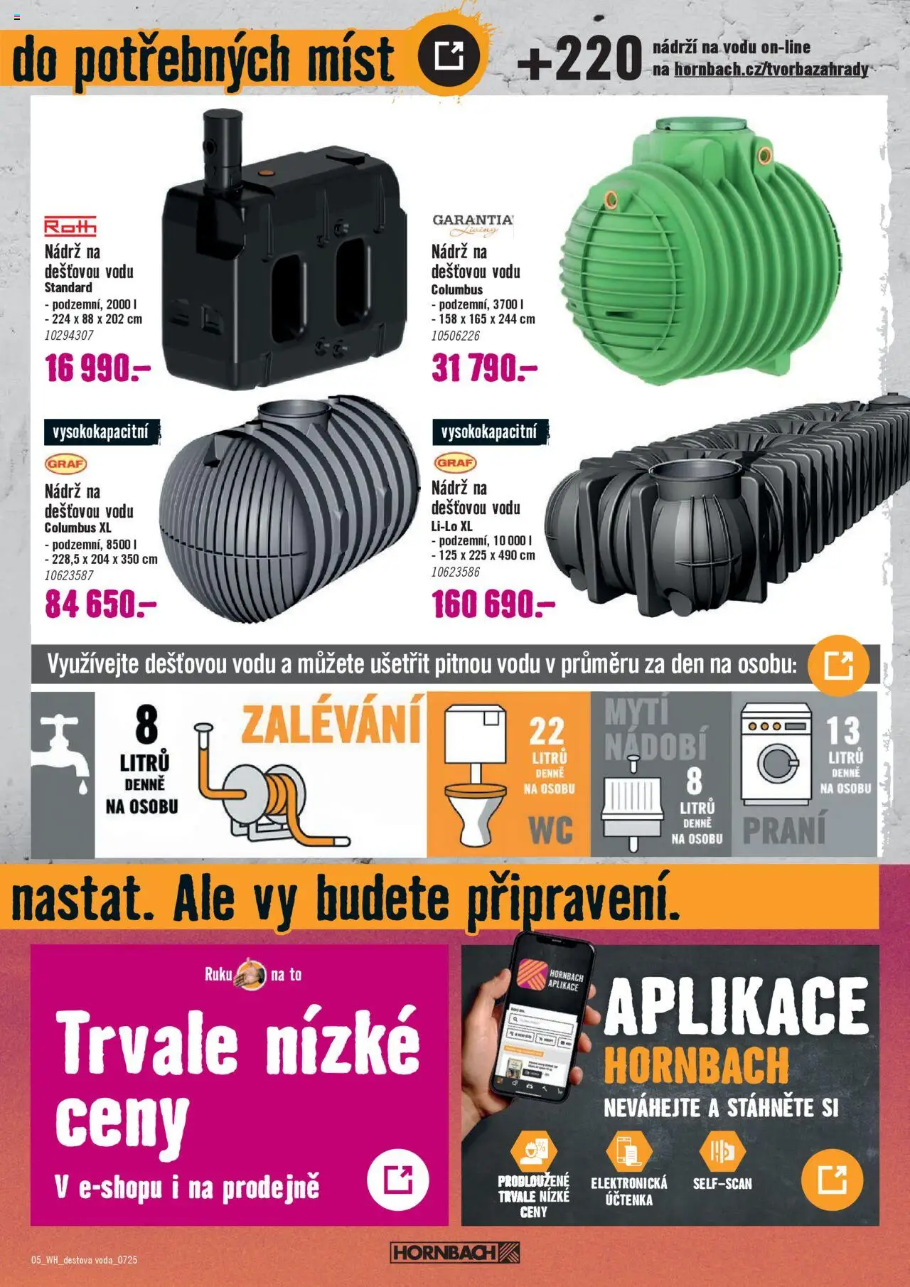 HORNBACH leták - Dešťová voda - strana 5- platný od 16.07.2025
