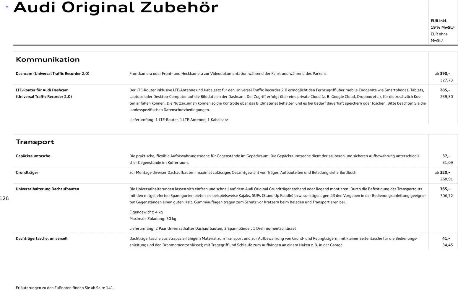 Audi Q3 - Seite 126 - gültig ab 29.01.2026