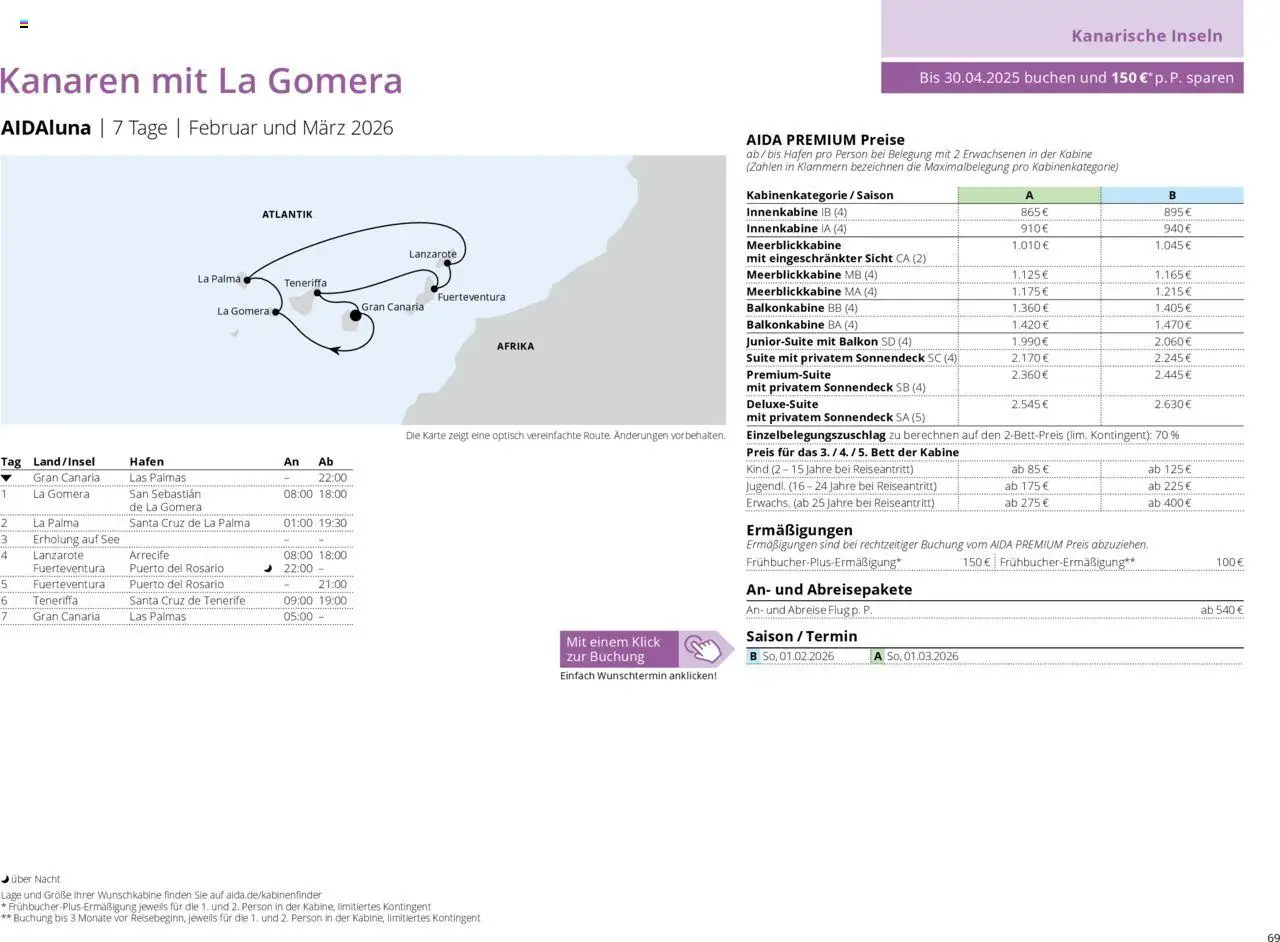 Aida Prospekt Winter 2025/26 - Seite 69 - gültig ab 01.10.2025