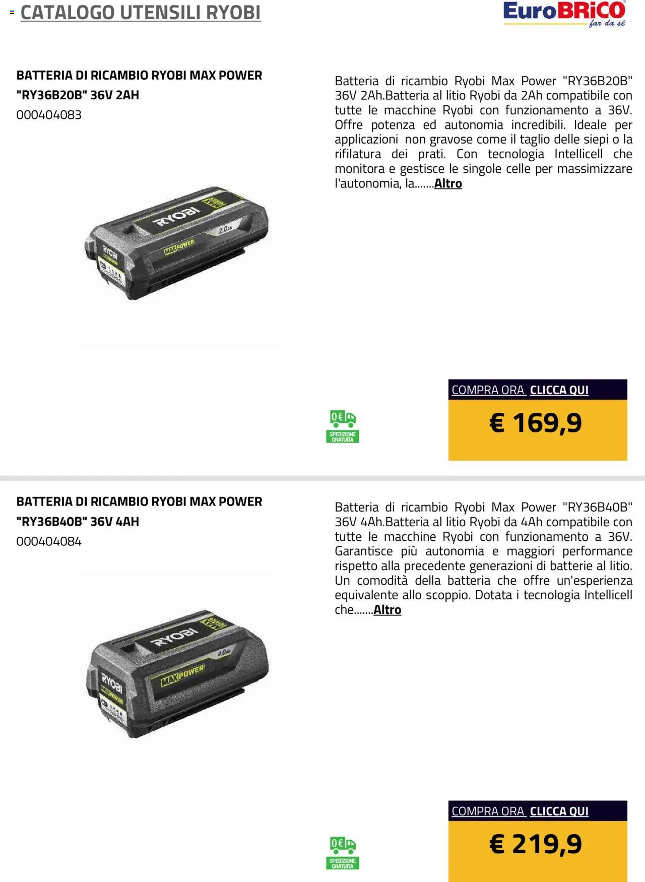 Eurobrico Utensili Ryobi catalogo - pagina 35 - valido dal 23/07/2025