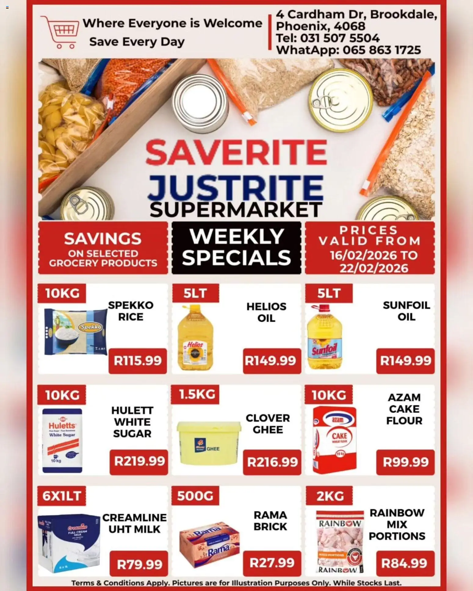 Saverite Specials - page 1- valid from 16/02/2026