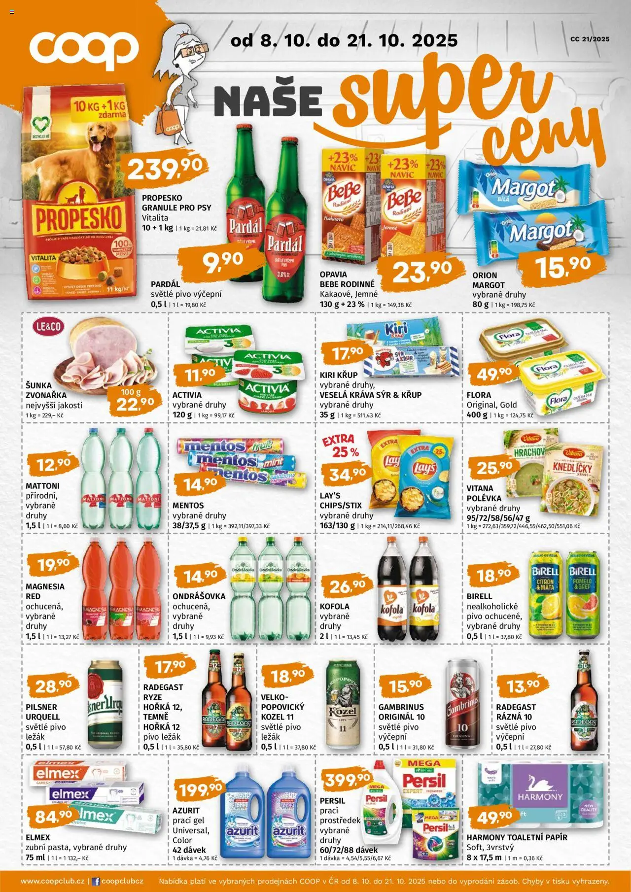 Coop leták - Super cena - strana 1- platný od 08.10.2025