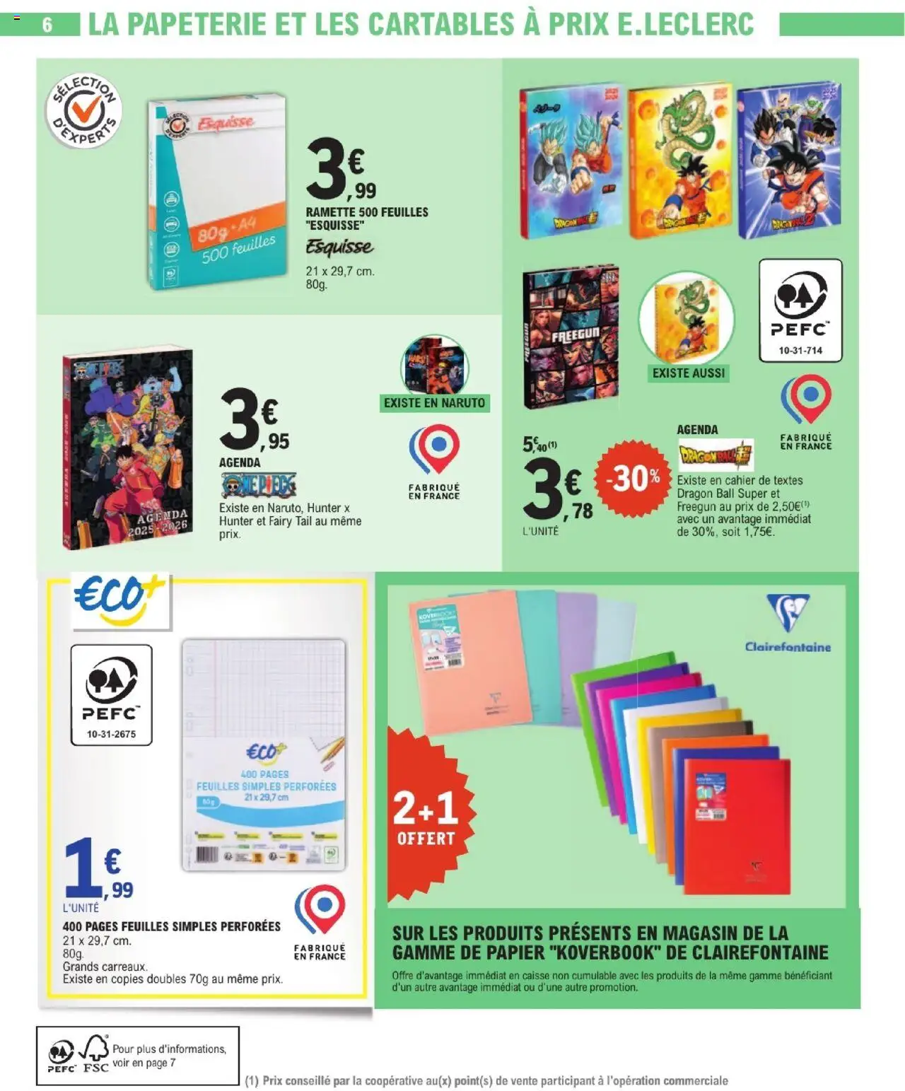 E.Leclerc catalogue semaine 29 - page 6 - valable à partir du 15/07/2025