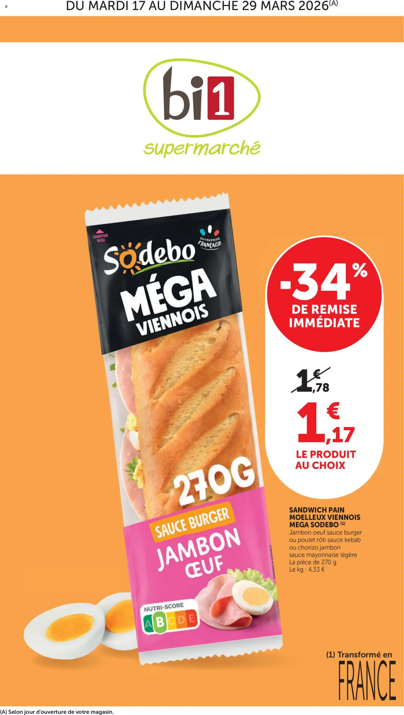 bi1 catalogue - page 1 - valable à partir du 17/03/2026