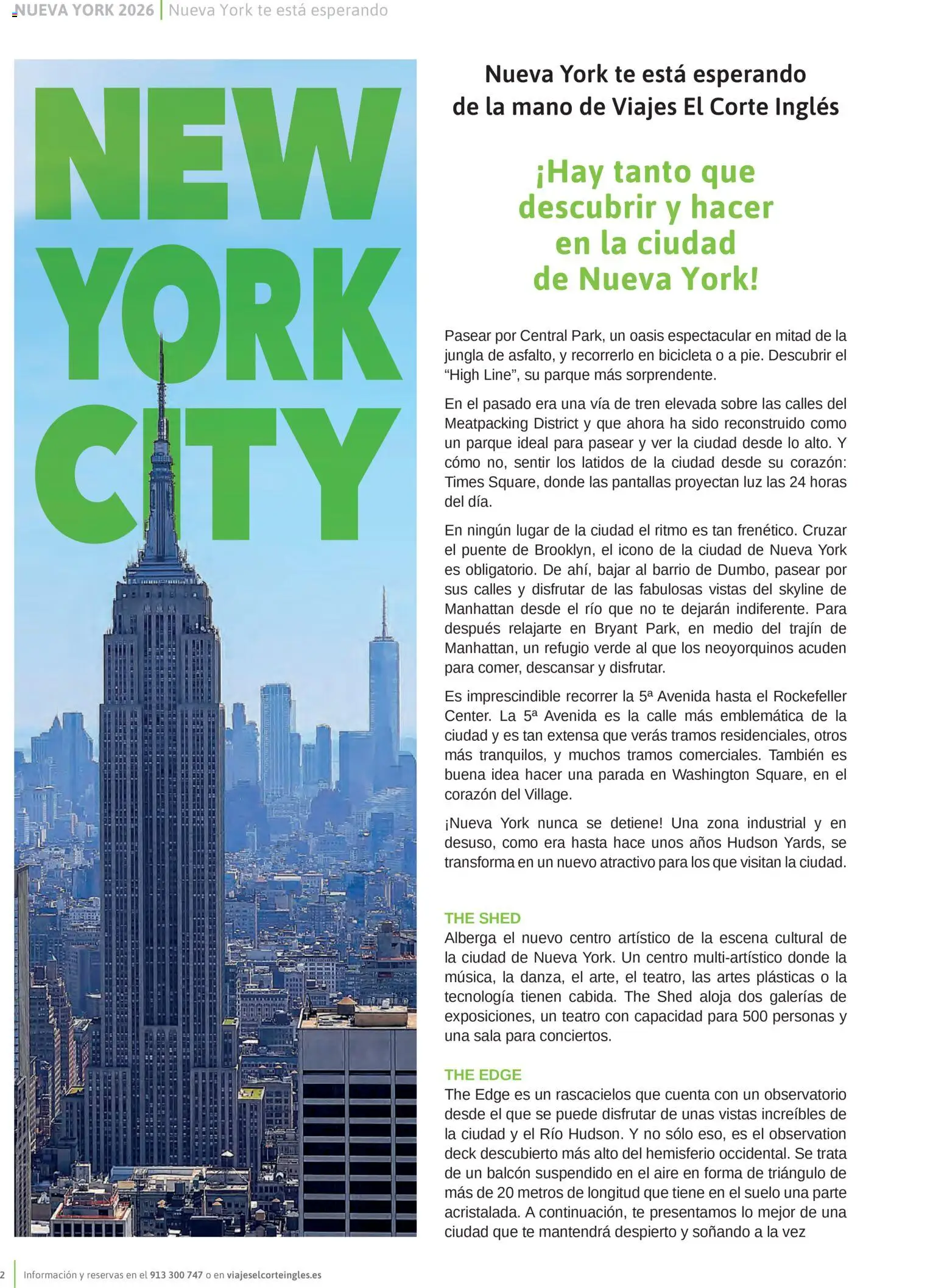 Viajes El Corte Inglés Nueva York - Página de 2 - Válido desde 14/01/2026
