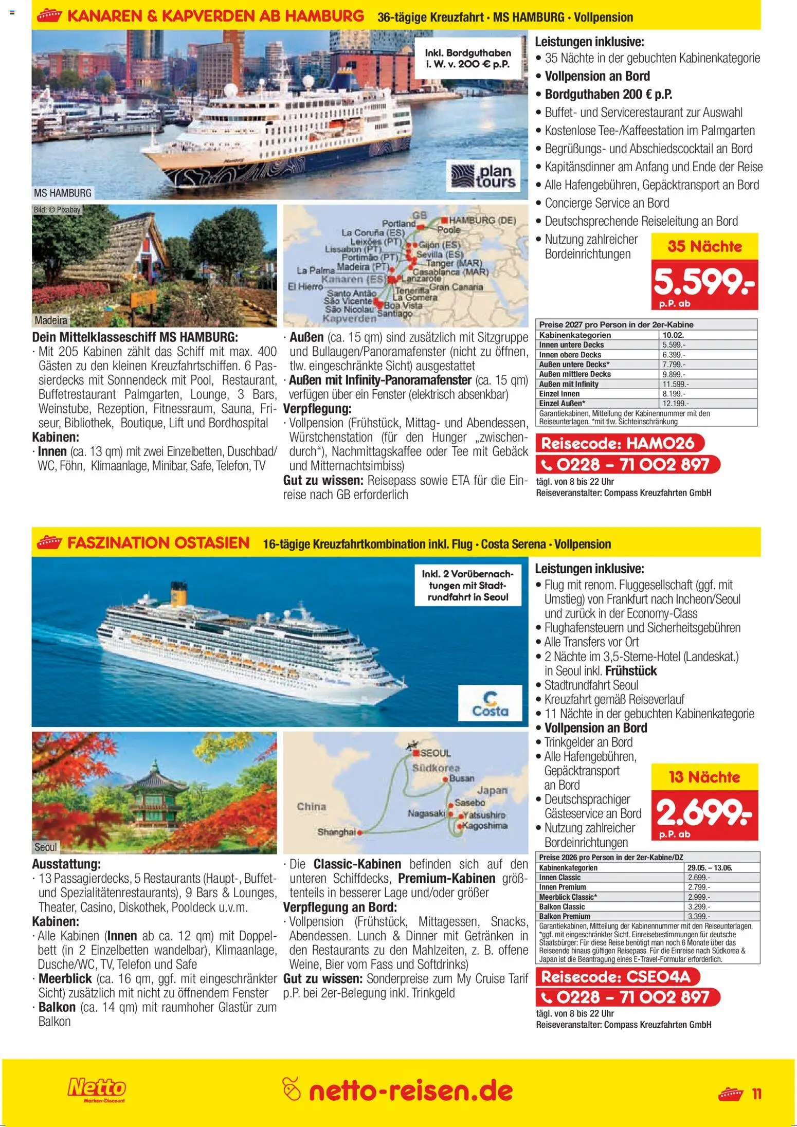 Netto Reisen Prospekt 	 - Seite 11 - gültig ab 26.02.2026