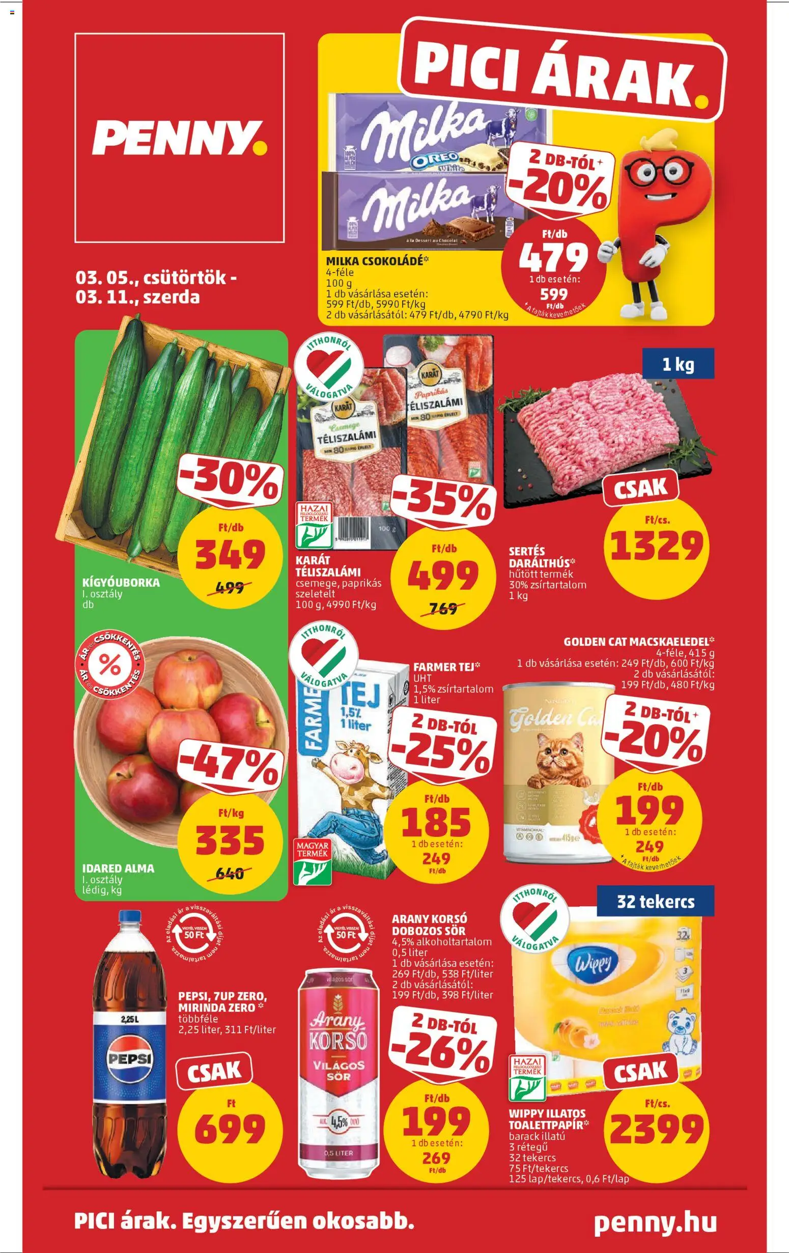 PENNY akciós újság - 1oldal - érvényes 2026.03.05.-tól