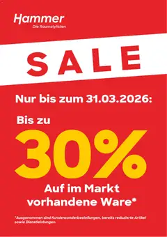 Vorschau Hammer Zuhause Prospekt 	 gültig ab 02.03.2026