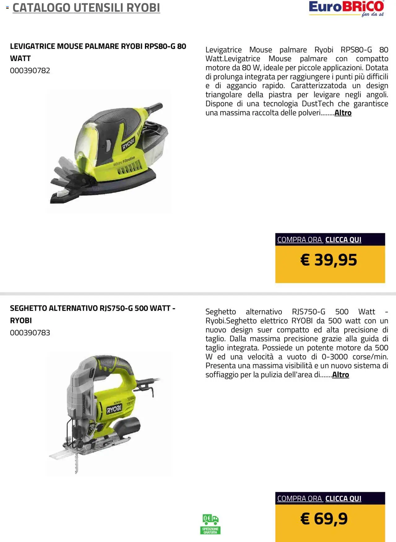 Eurobrico Utensili Ryobi catalogo - pagina 2 - valido dal 23/07/2025