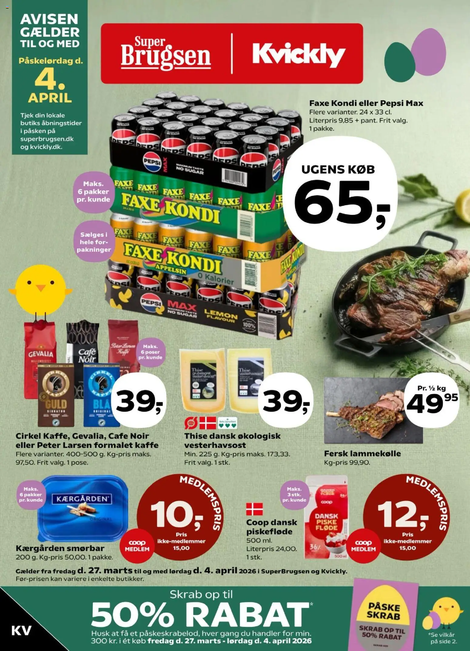 Kvickly - Tilbudsavis uge 13 - side 1- gyldig fra 27/03/2026
