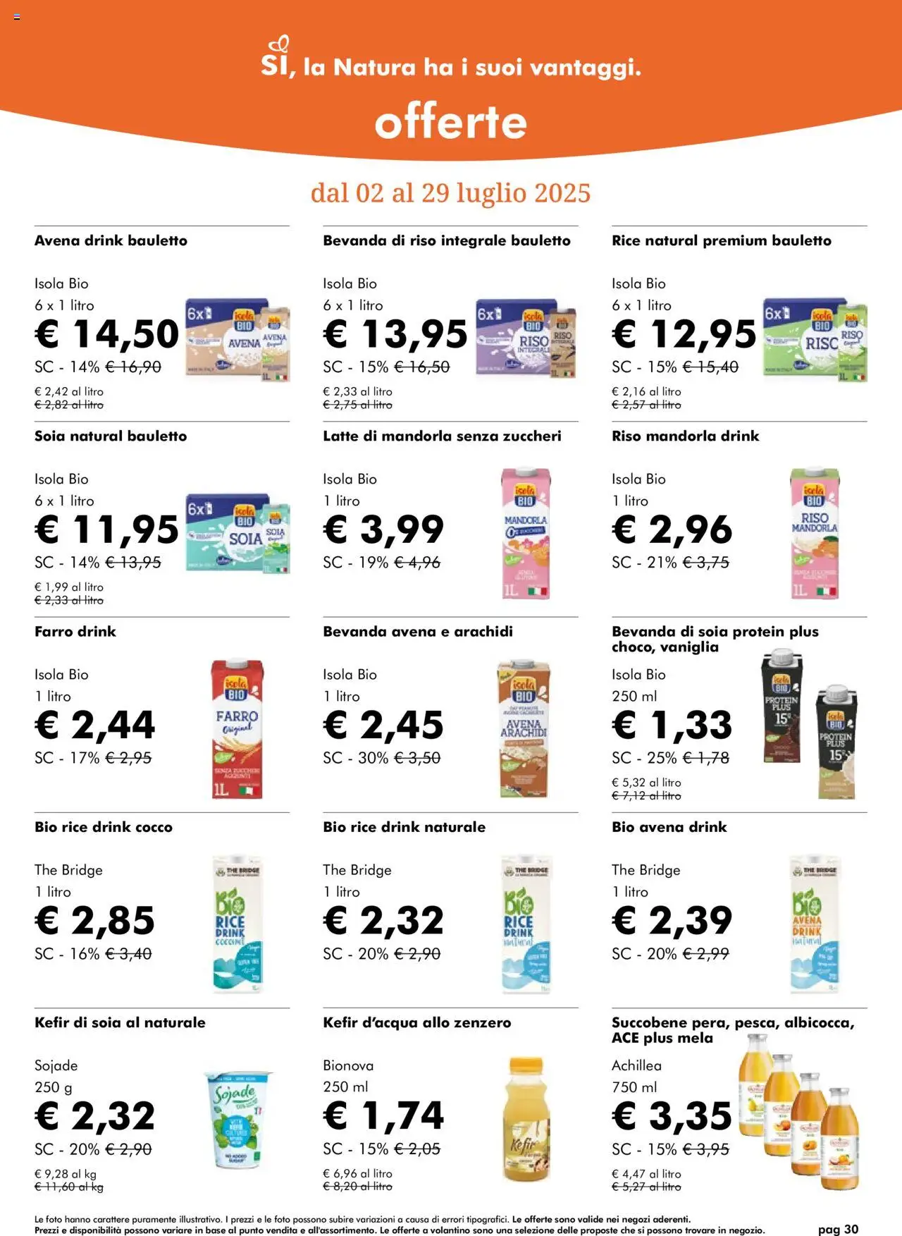 Volantino Natura Sì	 - pagina 30 - valido dal 02/07/2025