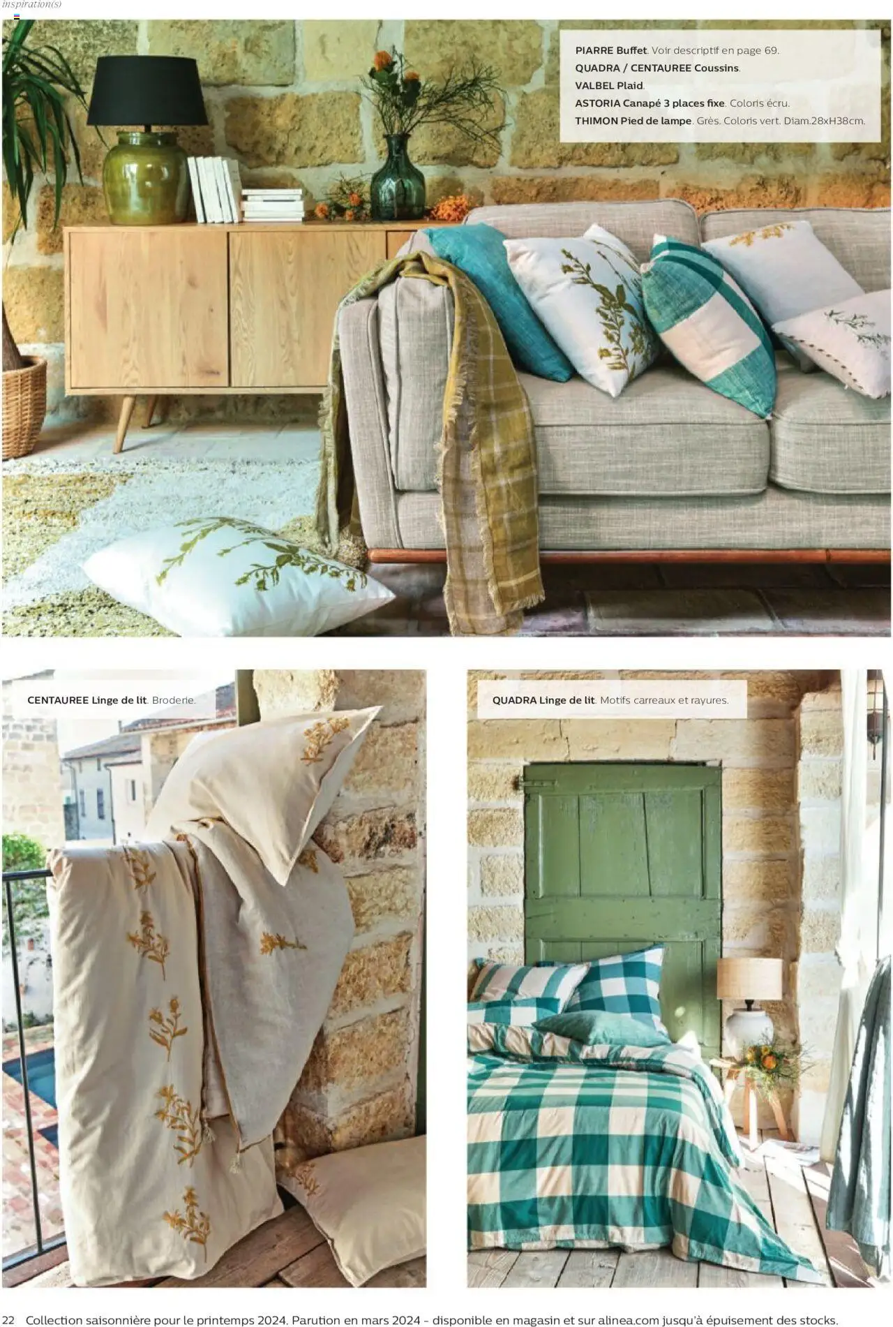Alinéa catalogue - page 22 - valable à partir du 01/05/2024