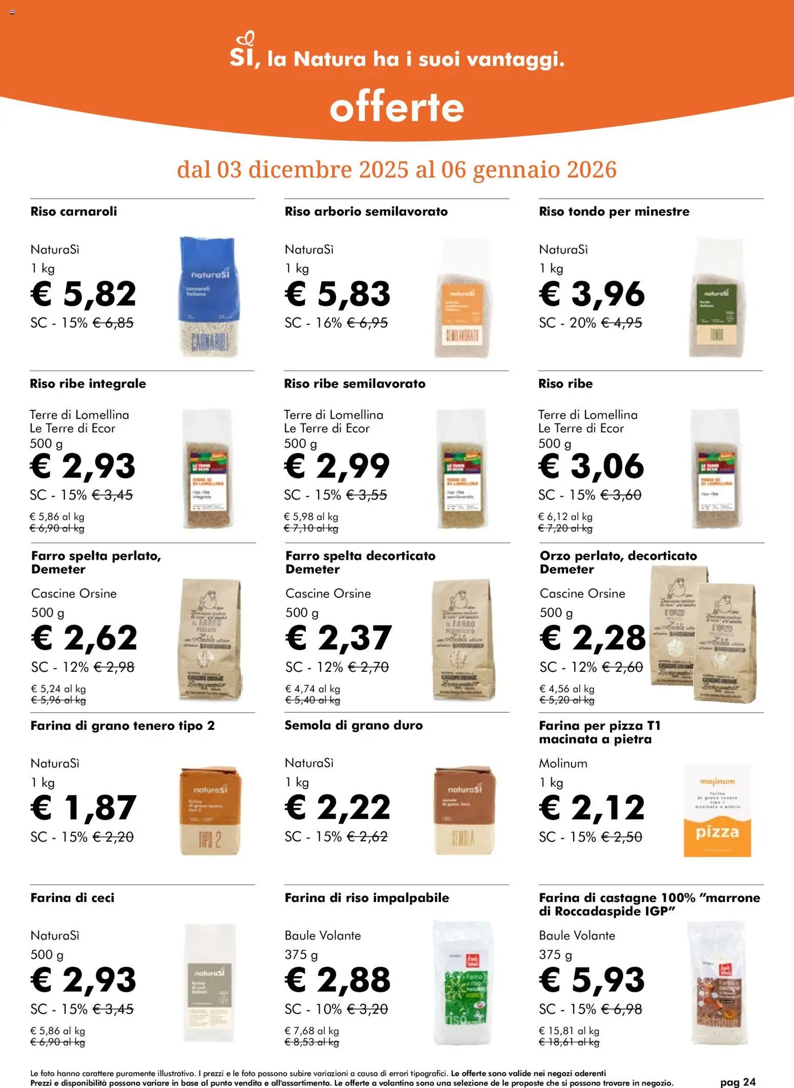 Volantino Natura Sì	 - pagina 24 - valido dal 03/12/2025