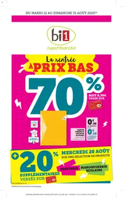 Aperçu bi1 catalogue valable à partir du 11/08/2025