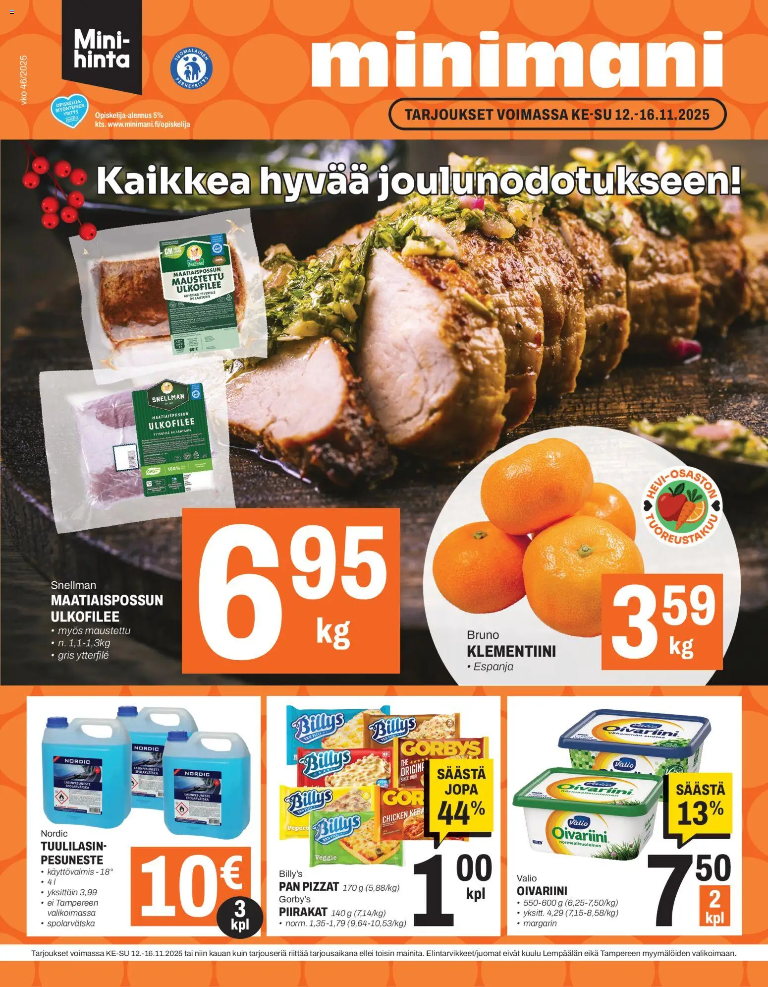 Minimani tarjoukset - sivu 1- voimassa alkaen 12/11/2025