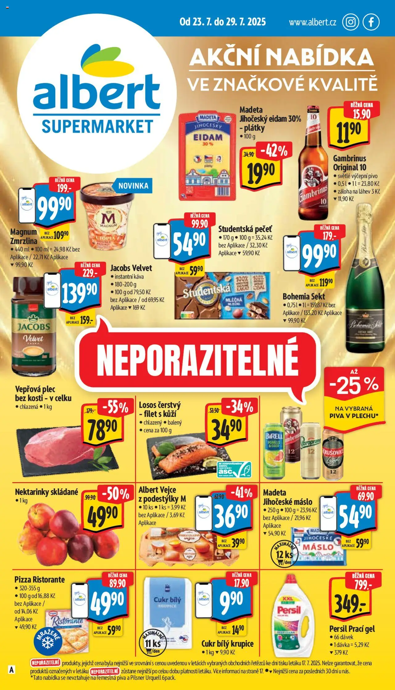 Albert leták - Supermarket - strana 1- platný od 23.07.2025