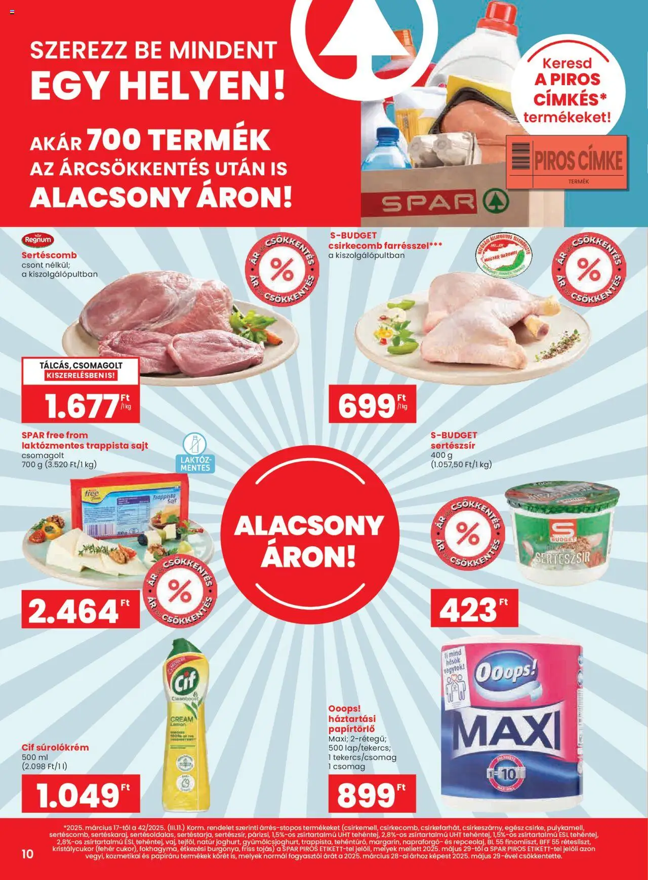 Spar Akciós újság - 10oldal - érvényes 2025.07.24.-tól