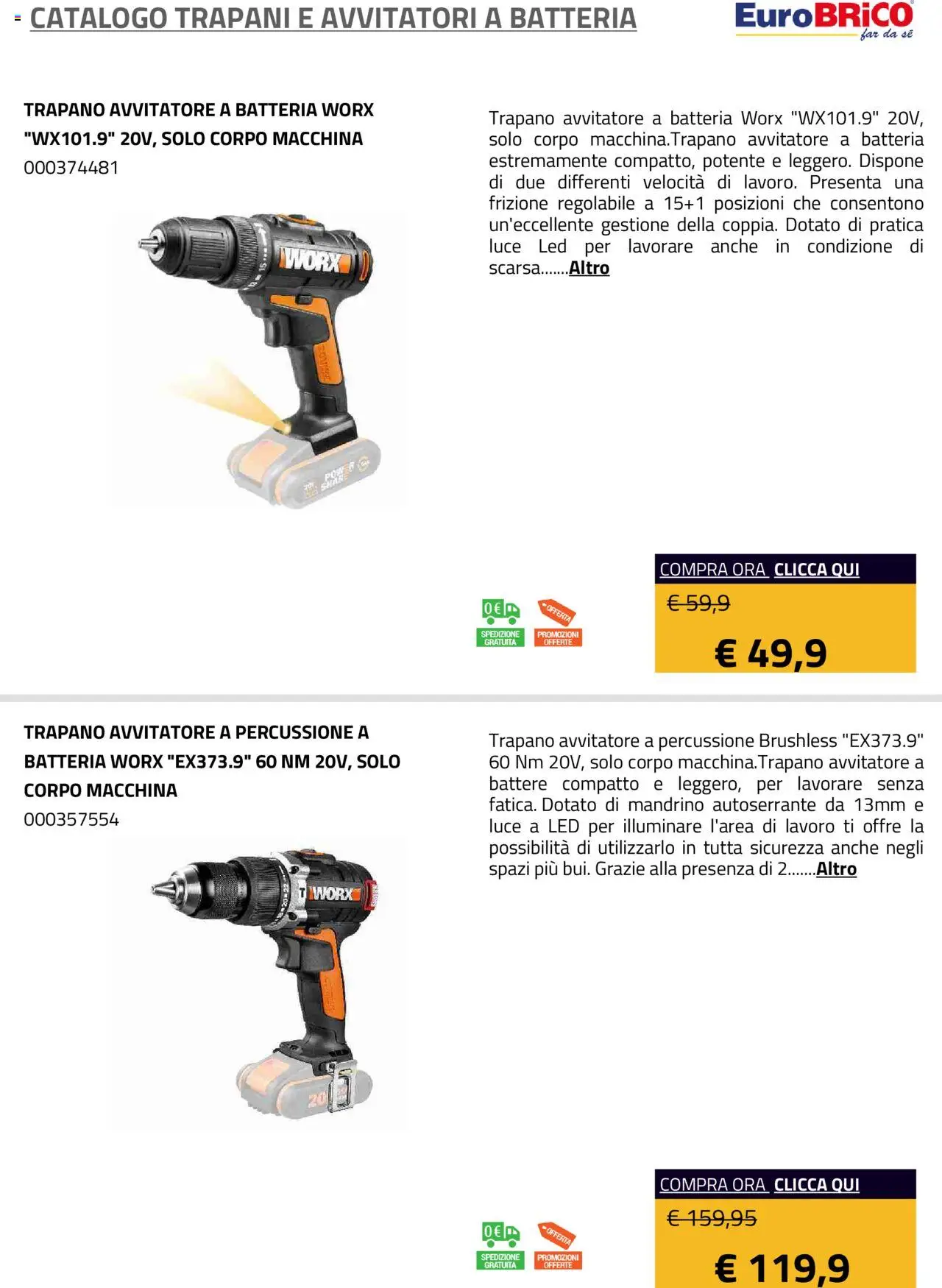 Eurobrico Trapani e Avvitatori a Batteria catalogo - pagina 29 - valido dal 23/07/2025