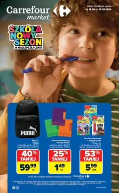 Podgląd Carrefour Gazetka - Market Szkoła nowy sezon ważny od 18.08.2025