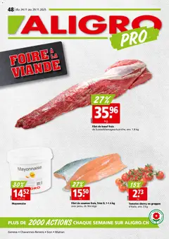 Vorschau Aligro Aktionen Chavannes, Matran, Genève, Sion gültig ab 24.11.2025