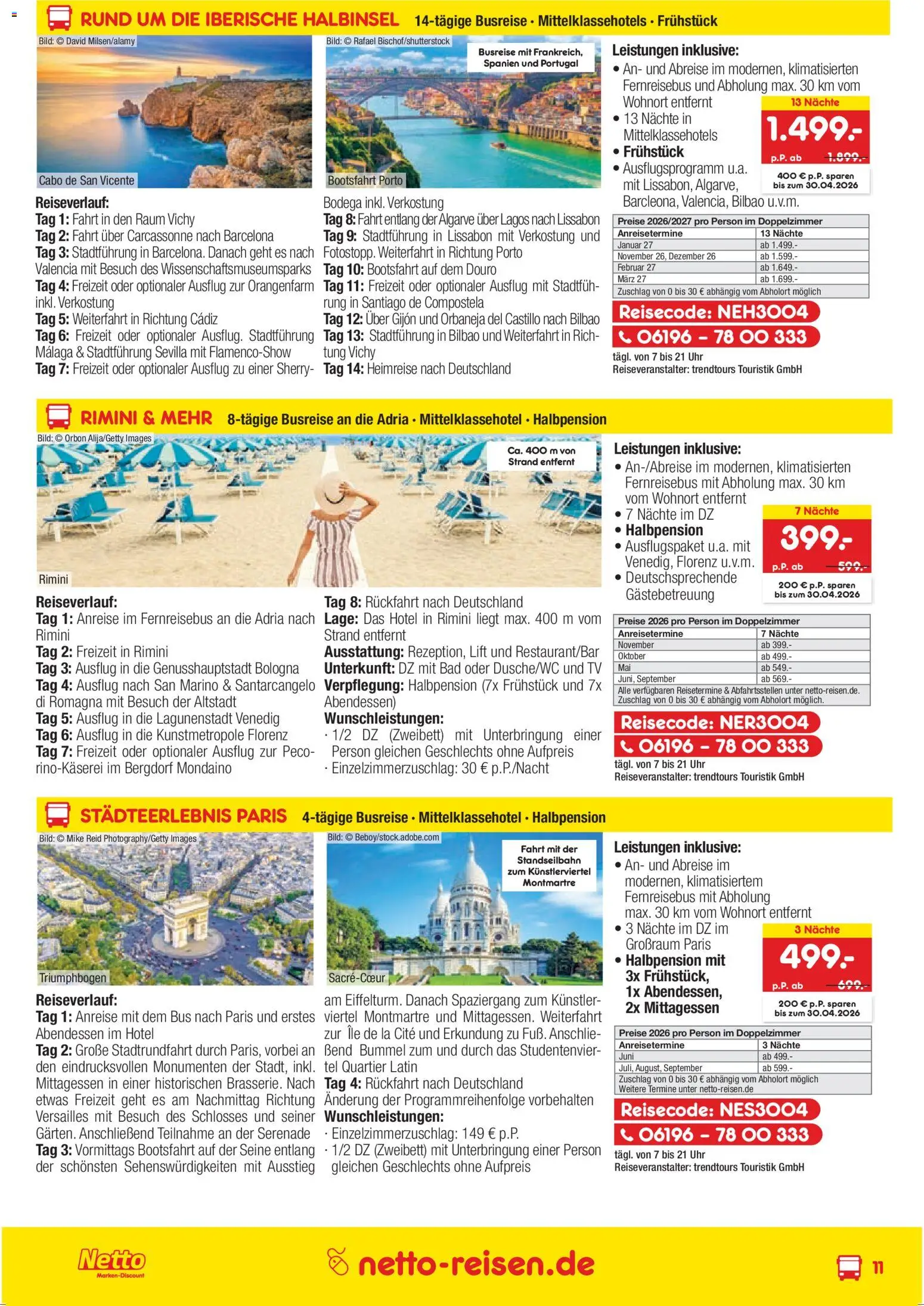 Netto Reisen Prospekt 	 - Seite 11 - gültig ab 26.03.2026