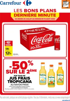 Aperçu Carrefour catalogue Les bons plans de dernière minute valable à partir du 29/07/2025