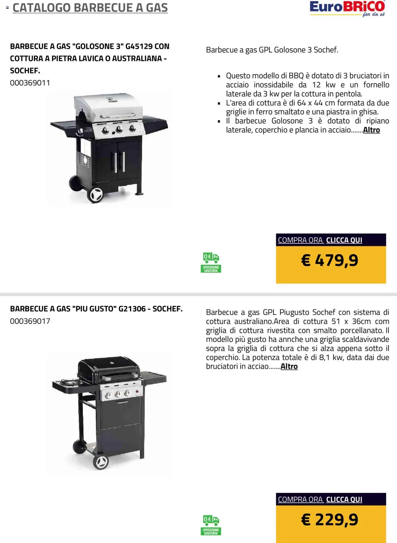 Eurobrico Barbecue a Gas catalogo - pagina 4 - valido dal 23/07/2025