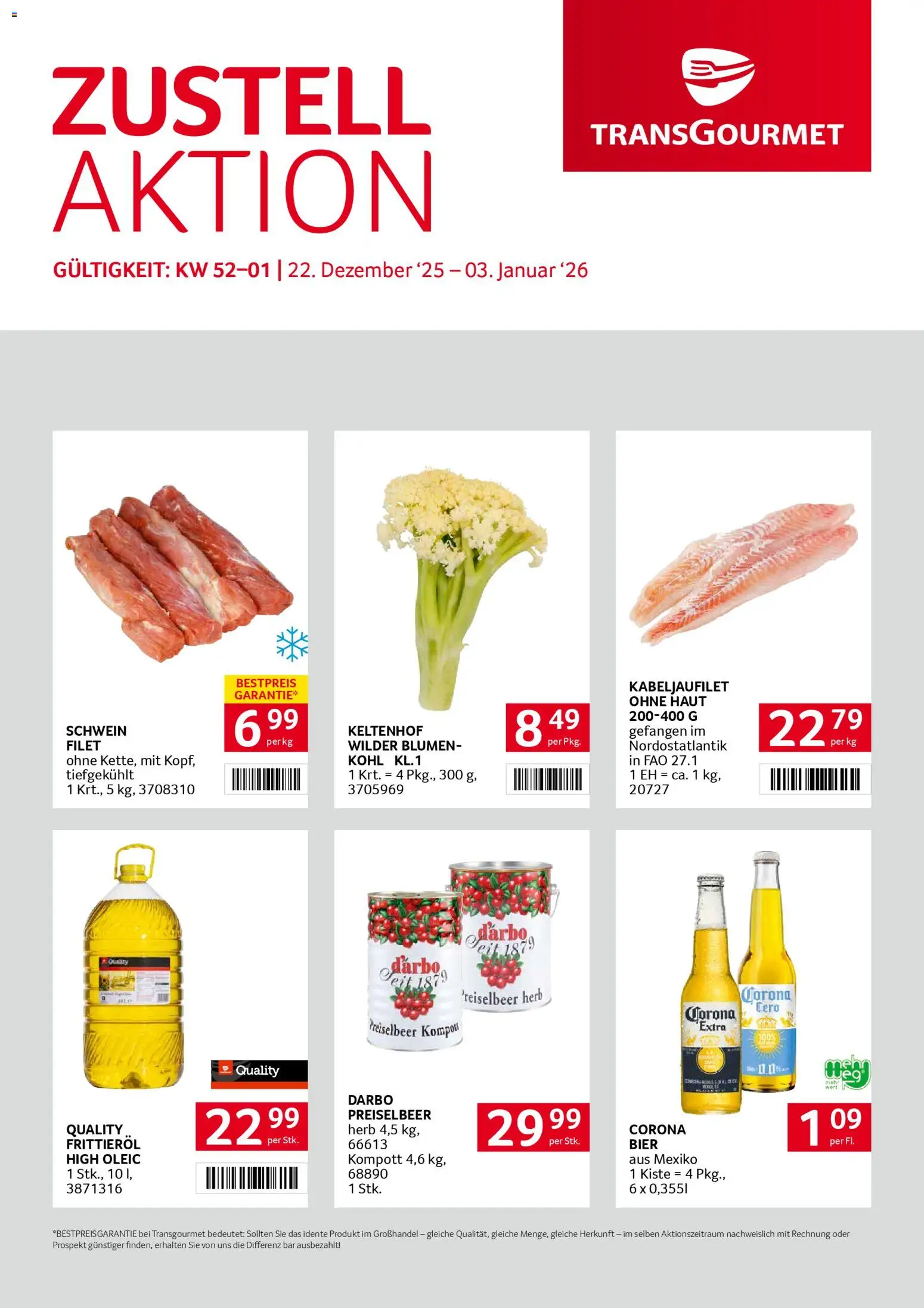 Transgourmet Zustellaktion - Seite 1- gültig ab 22.12.2025