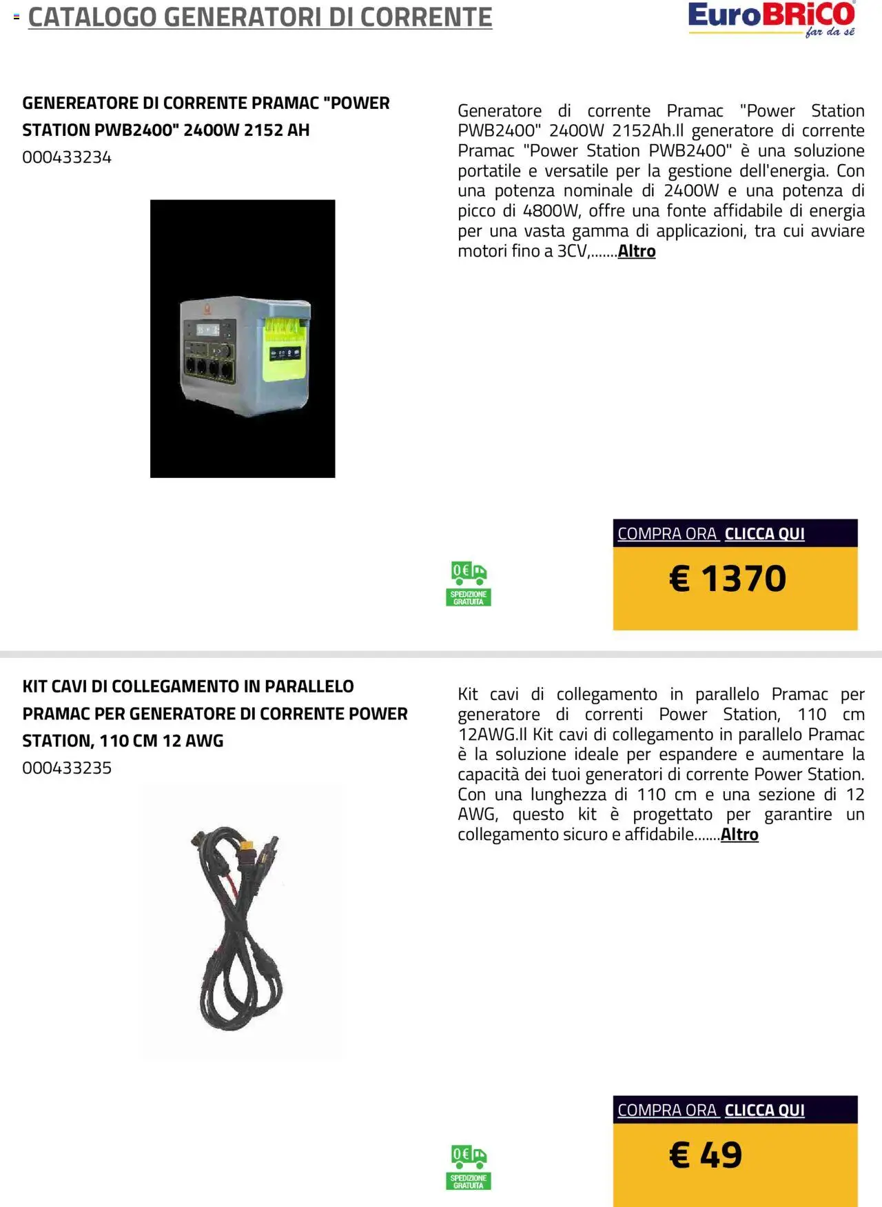 Eurobrico Generatori catalogo - pagina 24 - valido dal 23/07/2025