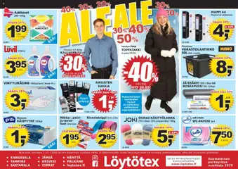 Esikatselu Löytötex tarjoukset voimassa alkaen 07/01/2026