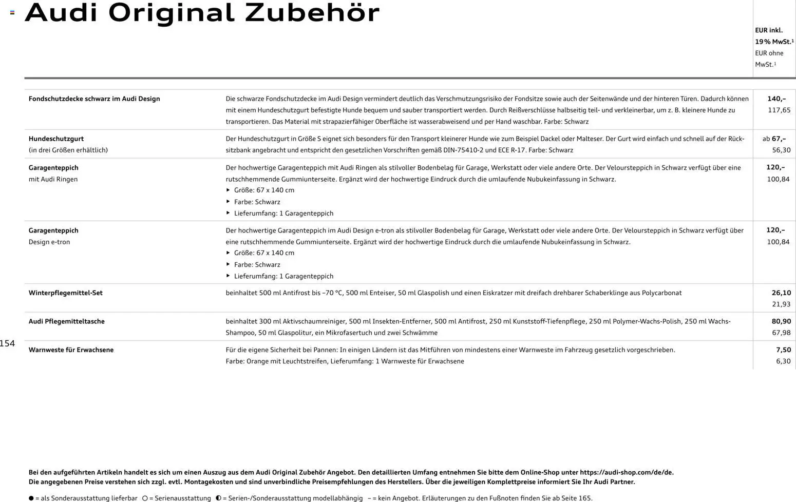 Audi A6 - Seite 154 - gültig ab 28.10.2025